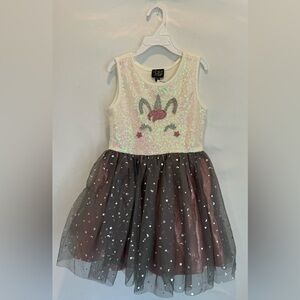 Pink & Violet
Sleveless Sequin Unicorn Dress
Size 6X